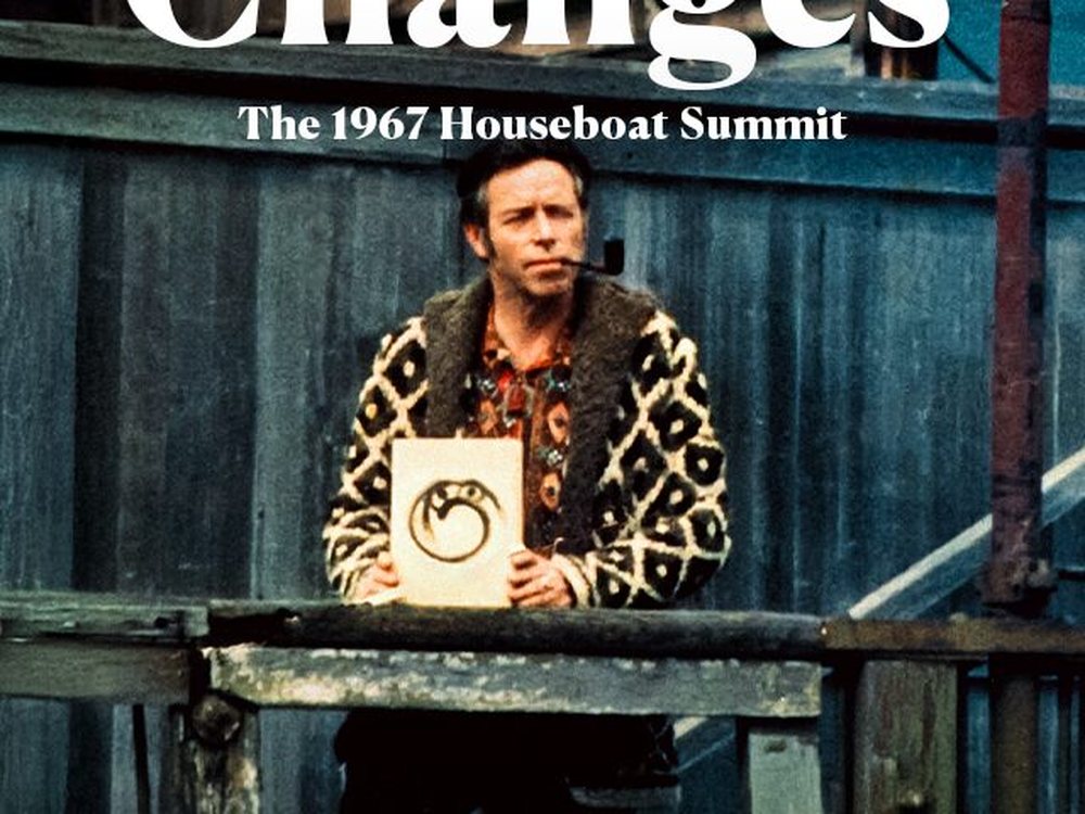 Alan Watts on the houseboat, 1967